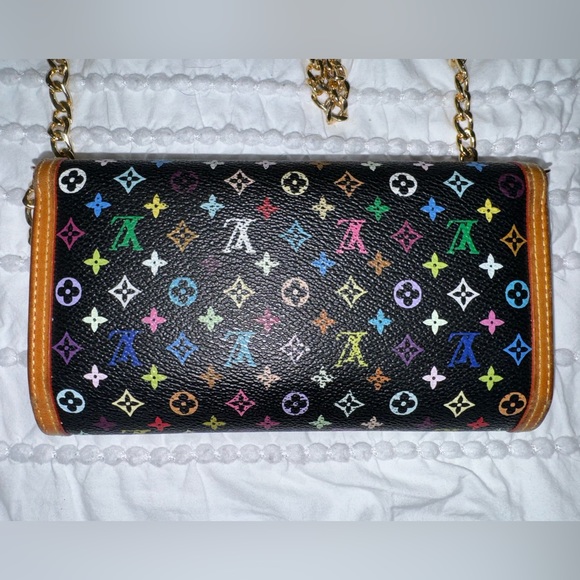 Authentic Pre Loved Murakami Black Multicolored Wallet with chain insert. - Picture 2 of 10